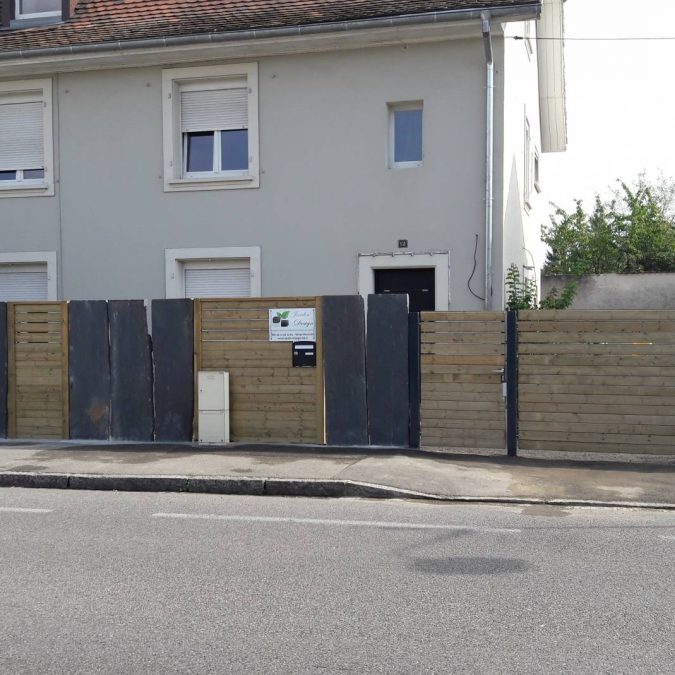 Cl&ocirc;ture min&eacute;ral et bois Ingersheim
