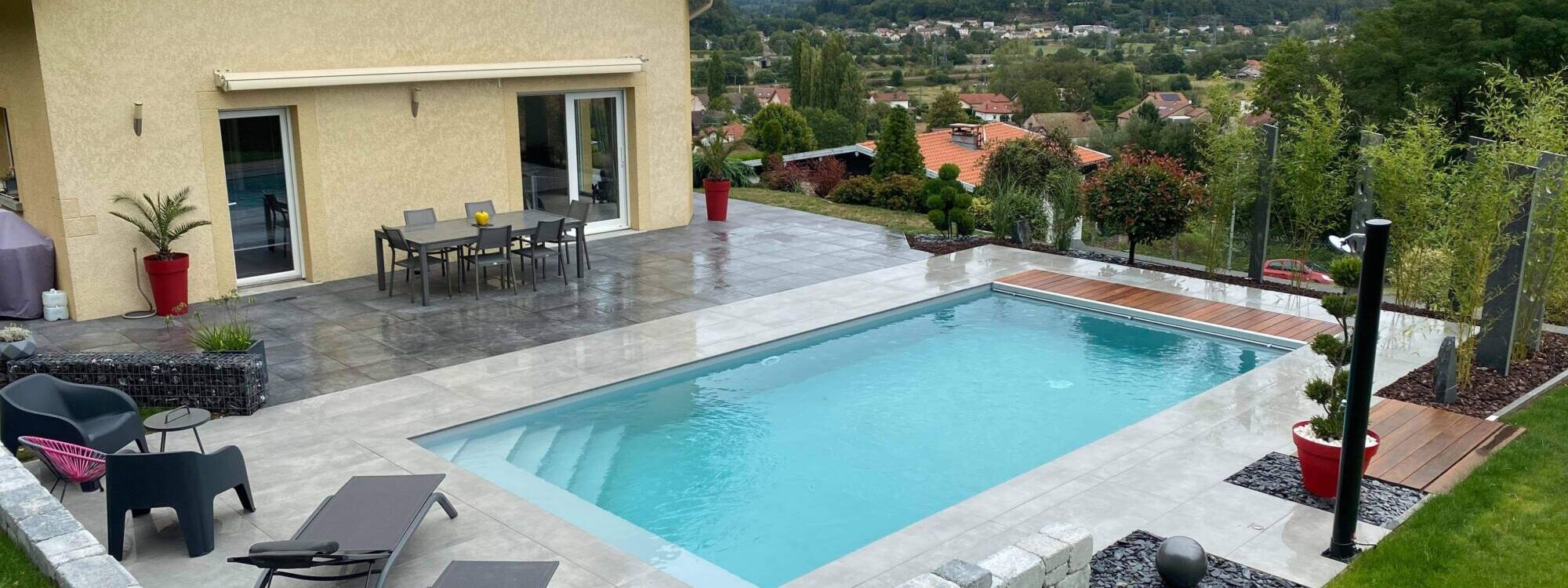 PISCINE EXTERIEUR JARDIN DESIGN 68 2000X750 | www.jardin-design-68.fr Installation de piscine et SPA à Colmar, Munster et dans le Haut-Rhin Gérardmer